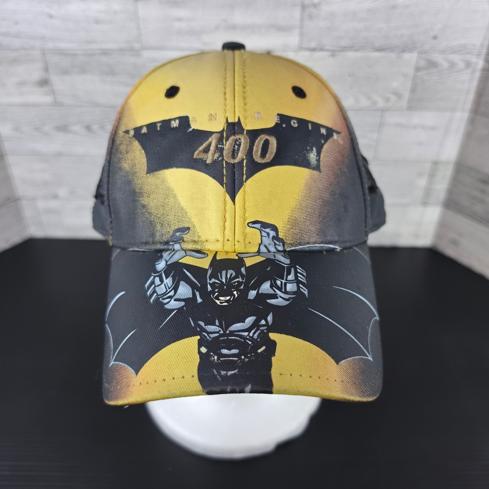 Vintage Batman Begins 400 NASCAR Hat Michigan Speedway 2005 Promo Cap